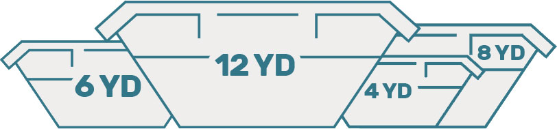 Commercial waste removal van outside office terrace